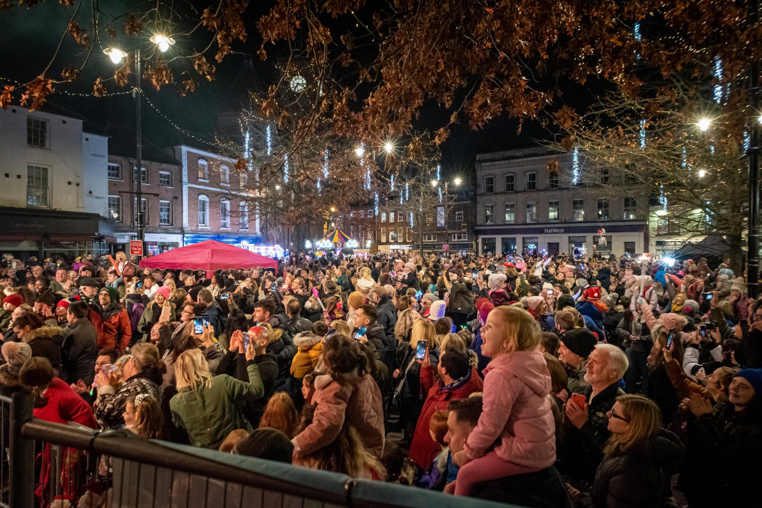 SwitchOn Success Visitors Flock to Newbury for Christmas Lights